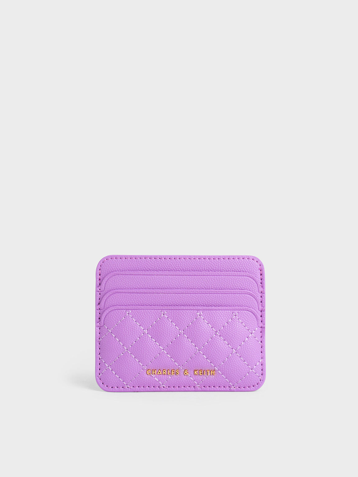 Quilted Cardholder, Violet, hi-res