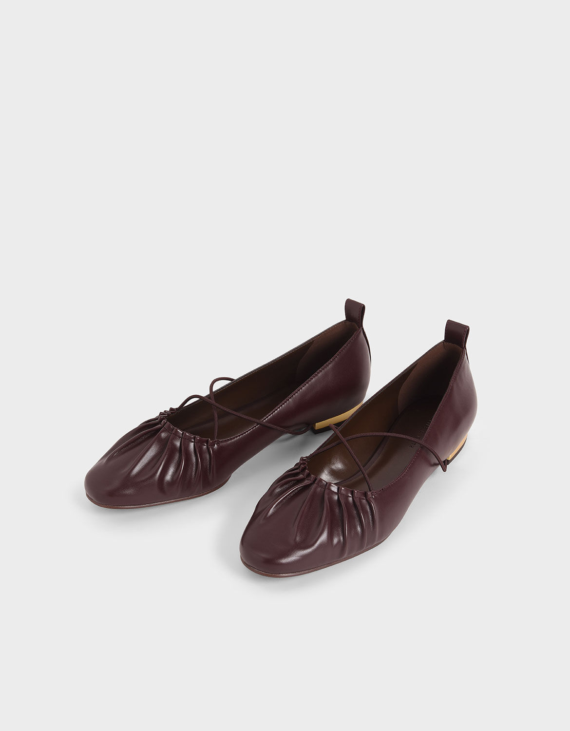 Maroon top ballet flats