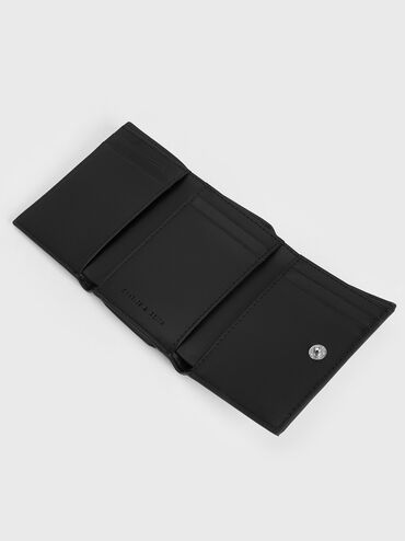 Nasrin Geometric Wallet, Noir, hi-res