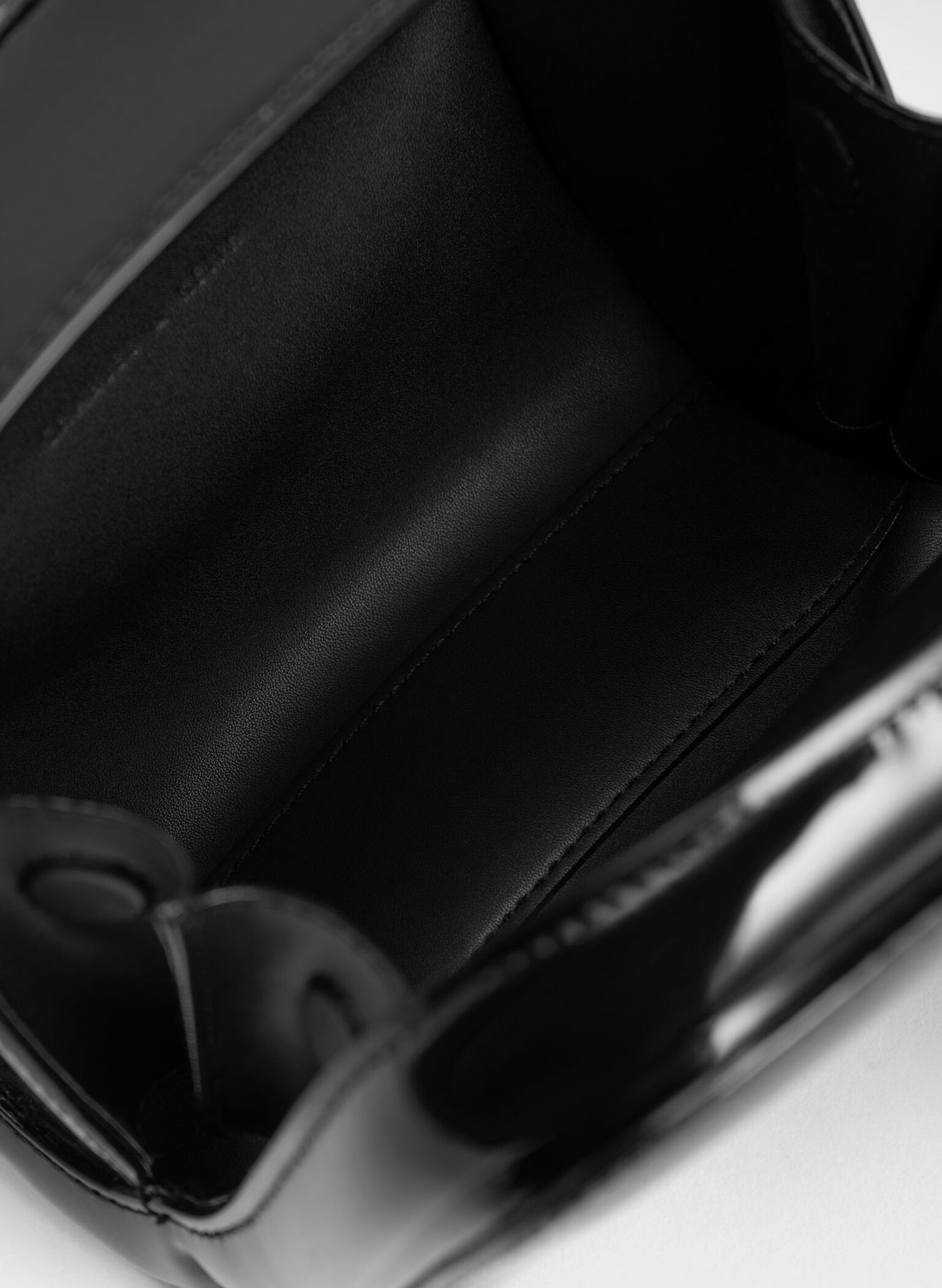 Lula Patent Belted Bag, Black, hi-res