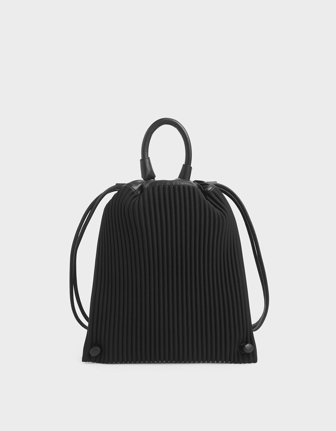 black neoprene backpack