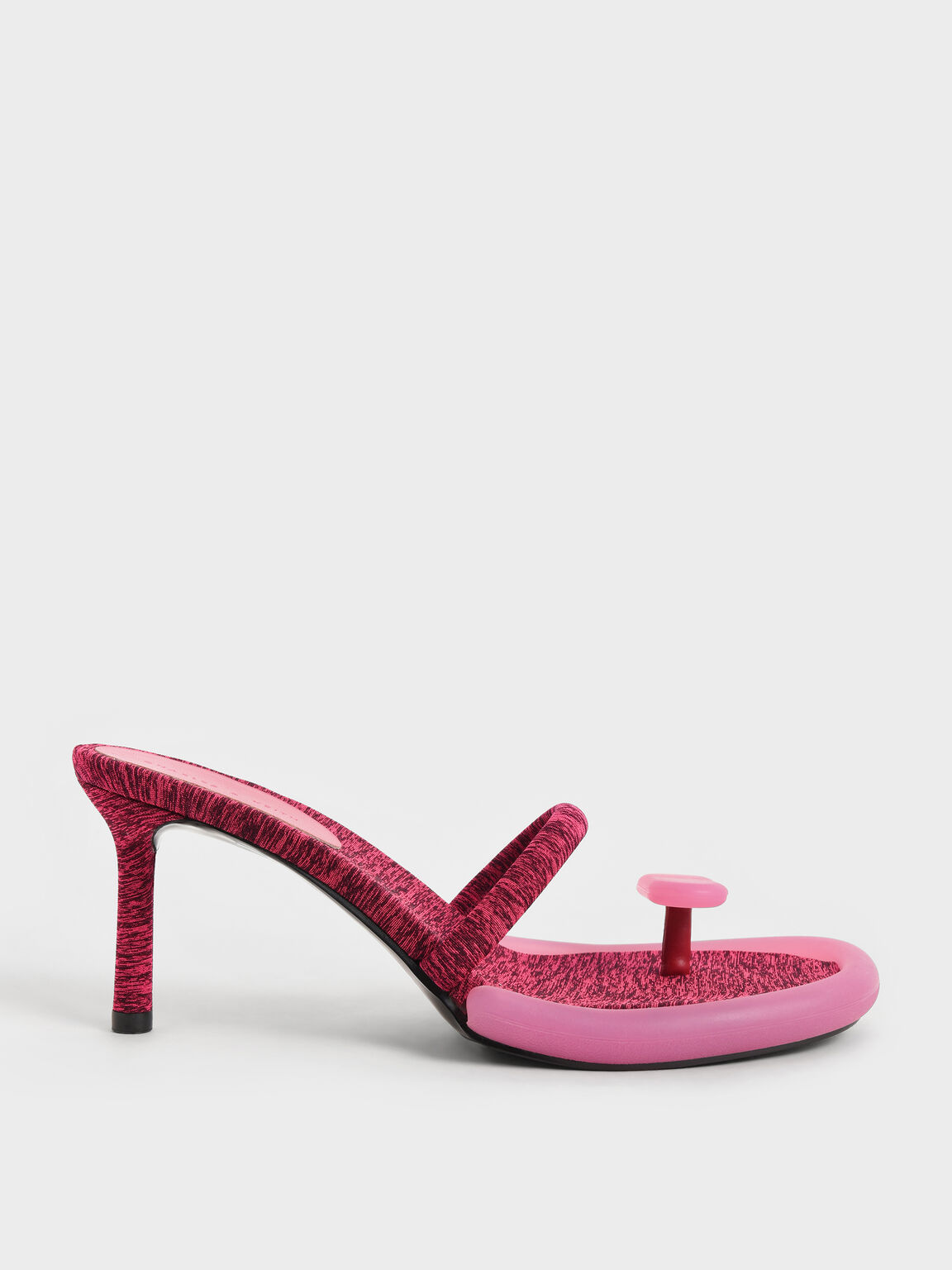環保材質：Electra 套趾高跟拖鞋, 粉紅色, hi-res