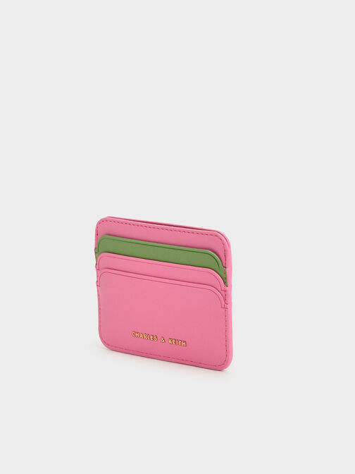 투-톤 멀티-슬롯 카드 홀더, 핑크, hi-res