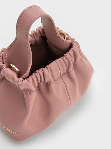 Mini Ally Ruched Slouchy Bag, Mauve, hi-res