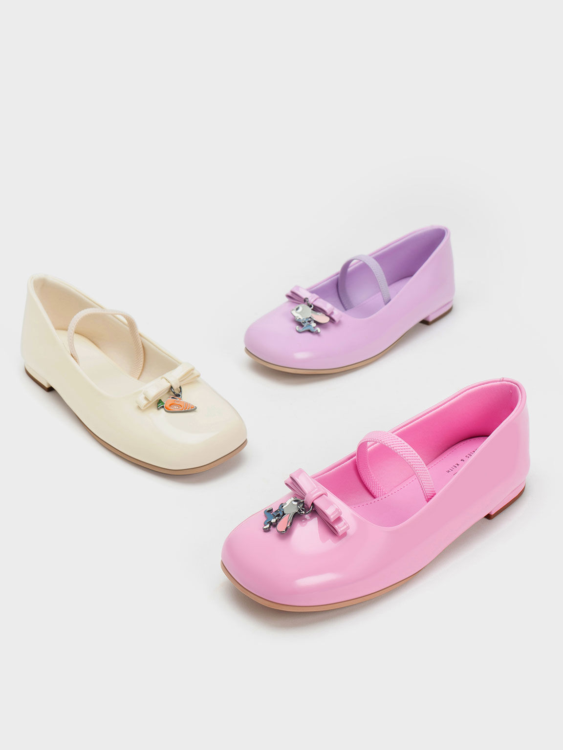 Girls' Judy Hopps Patent Ballerinas, Lilac, hi-res