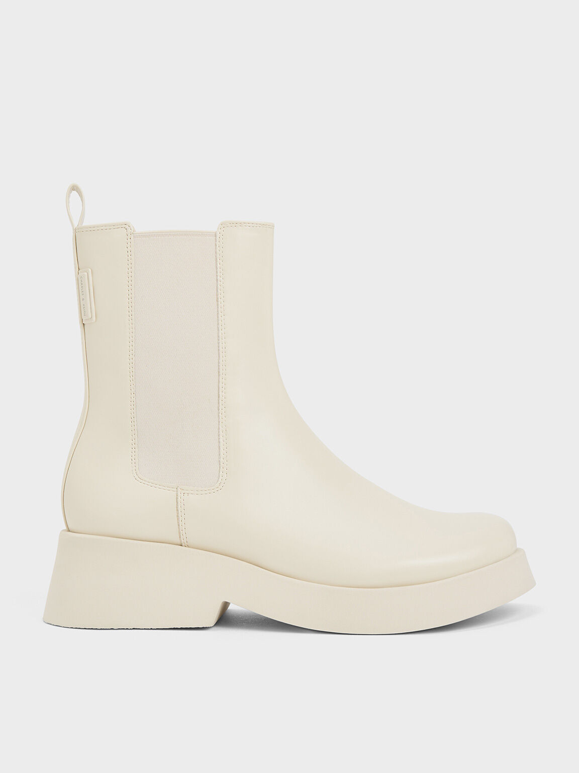 Cream Giselle Chelsea Boots CHARLES & KEITH LK