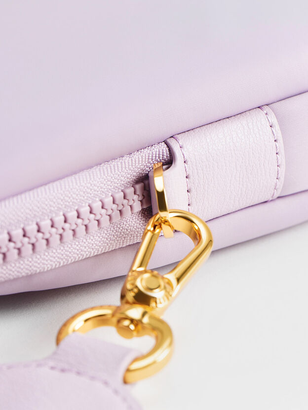 Textured Laptop Bag, Lilac, hi-res