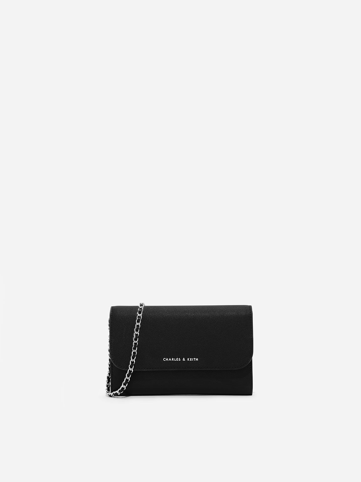 Black Front Flap Wallet