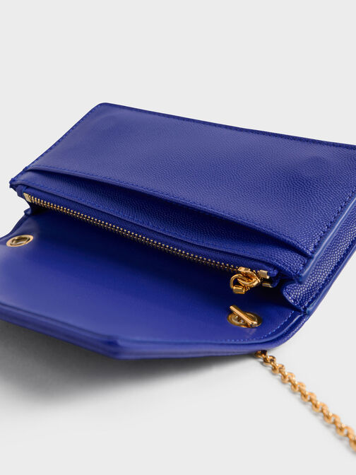 Quilted Pouch, Cobalt, hi-res