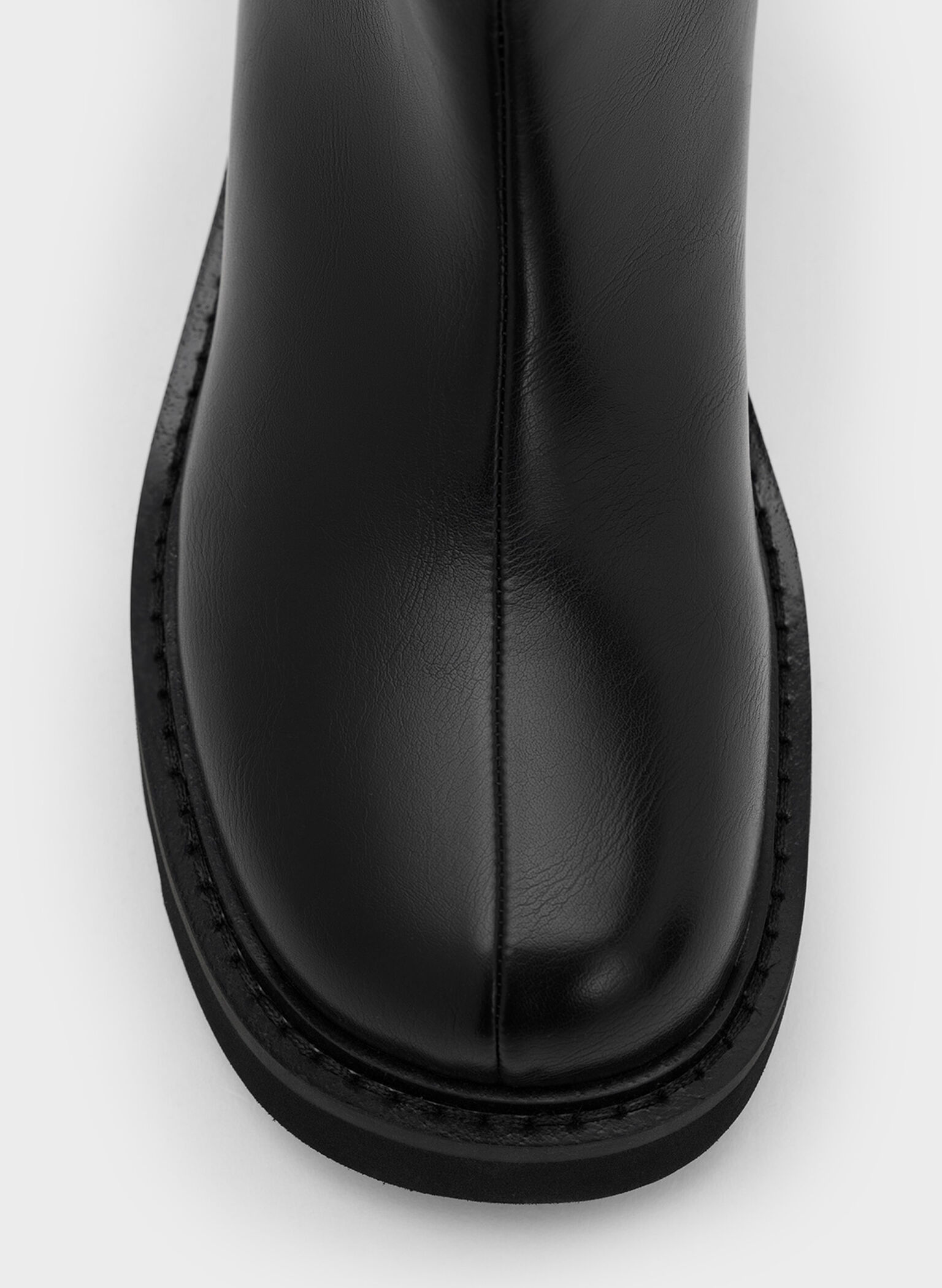 Girls' Chunky Ankle Boots, Black, hi-res