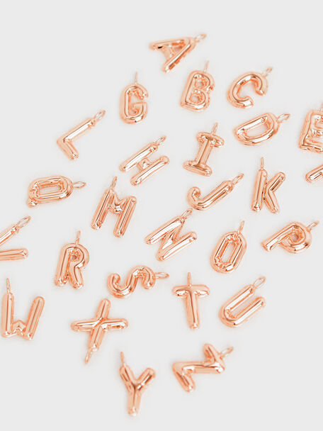 Alphabet 'I' Charm, Rose Gold, hi-res