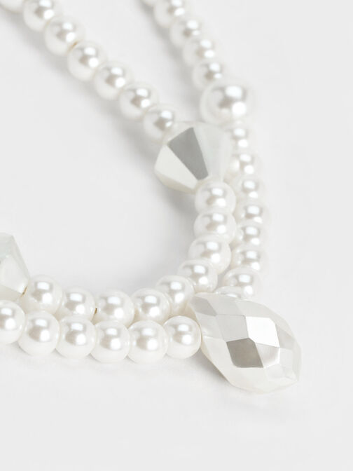 Luxem Multi-Beaded Bracelet, Pearl, hi-res