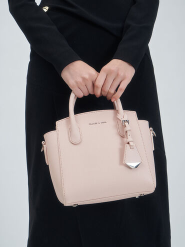Isobel 經典手提包, 淺粉色, hi-res