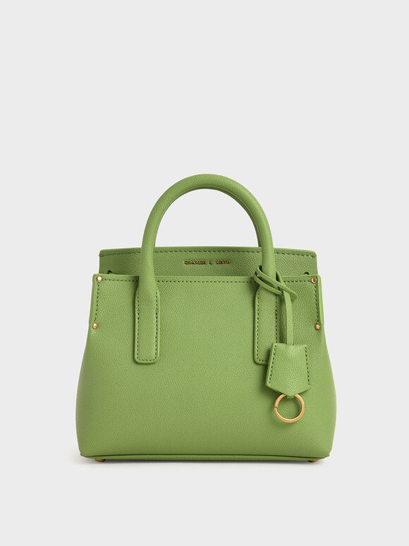 Double Handle Tote Bag, Green, hi-res