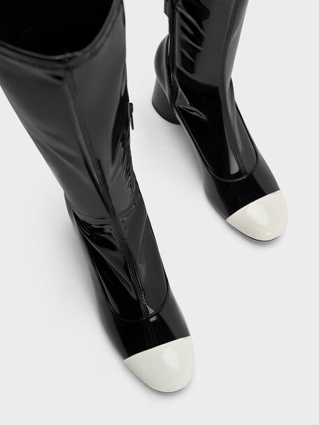 Coco Two-Tone Knee-High Boots, Multi, hi-res