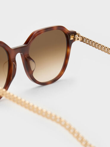Gafas de sol de acetato reciclado con cadena, Nacar, hi-res