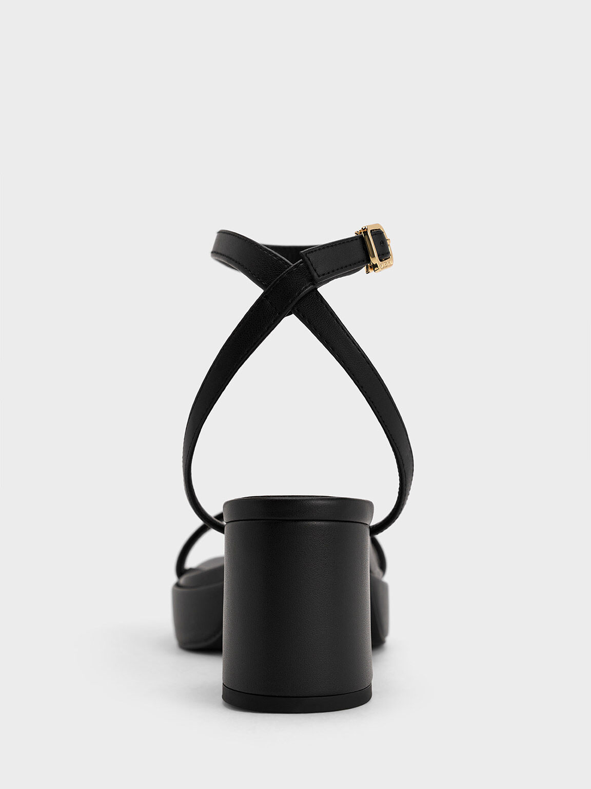 Thin black strappy heels discount