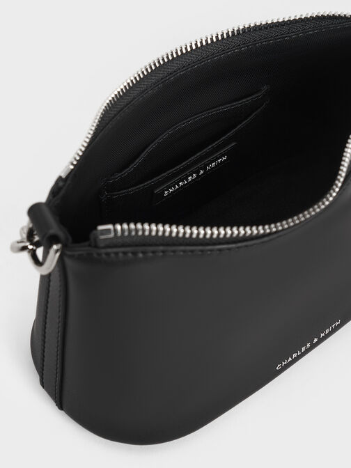 Robyn Elongated Chain-Handle Bag, Noir, hi-res