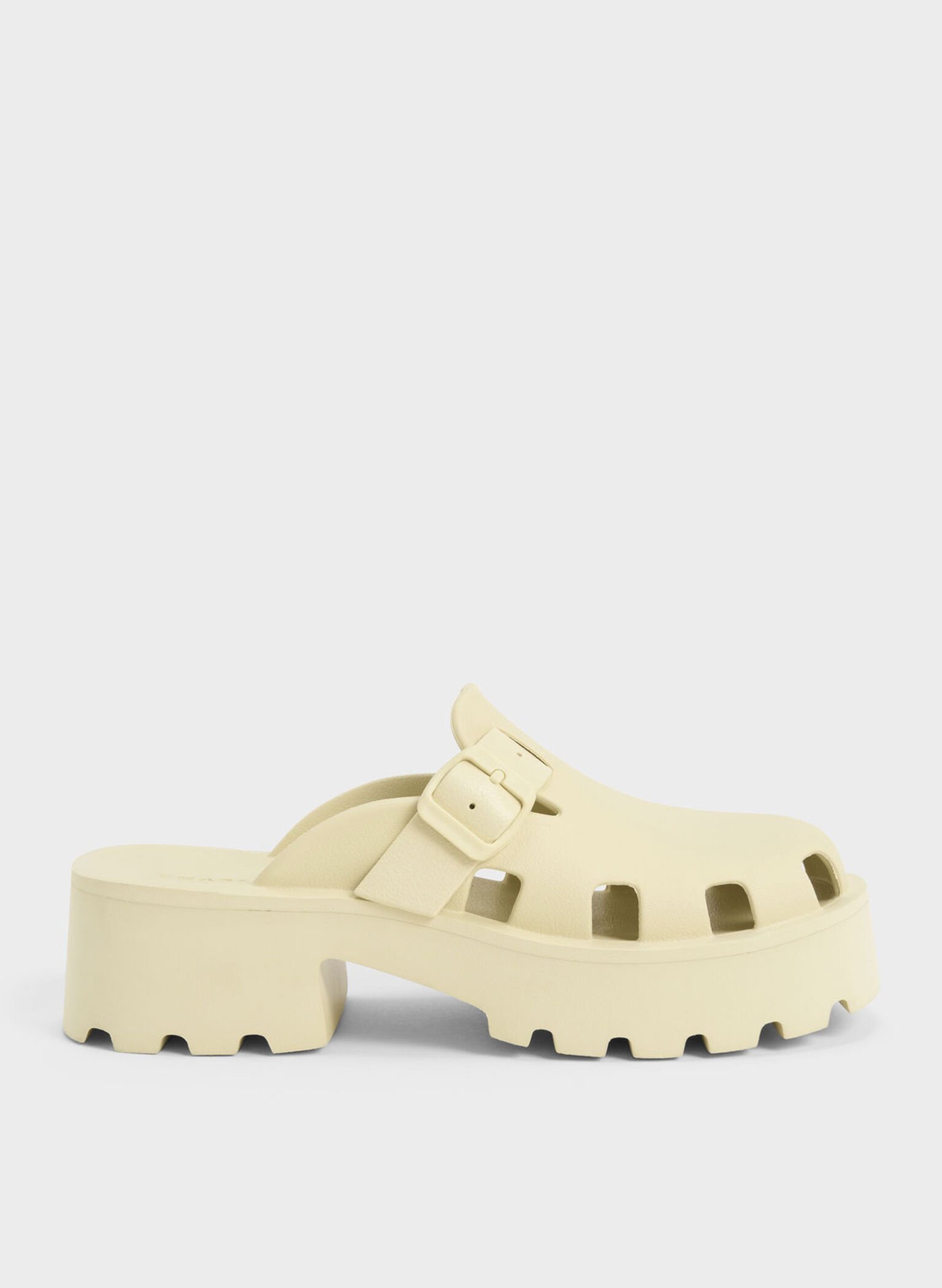 Butter Mae Buckled Platform Mules - CHARLES & KEITH US