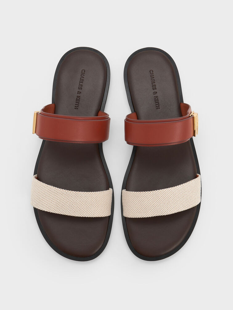 Dove 雙帶平底拖鞋, 混色, hi-res