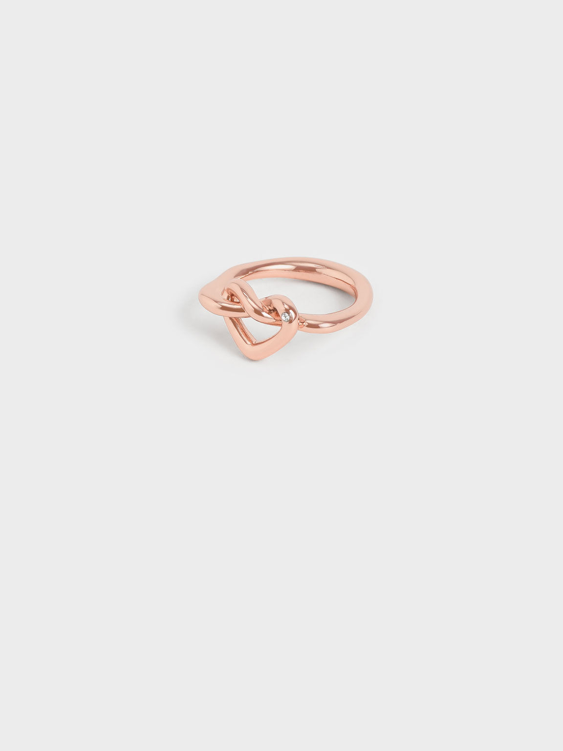 施華洛世奇® 水晶心型戒指, 玫瑰金, hi-res