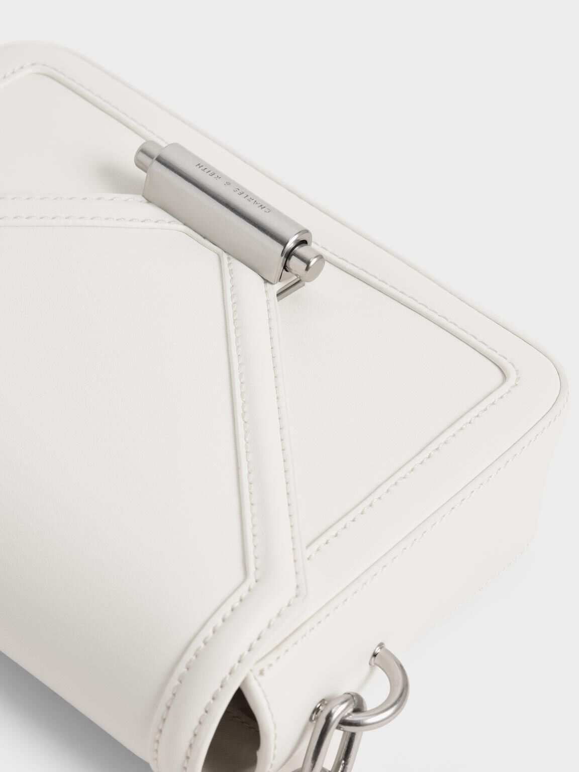 Lola Envelope Crossbody Bag, White, hi-res