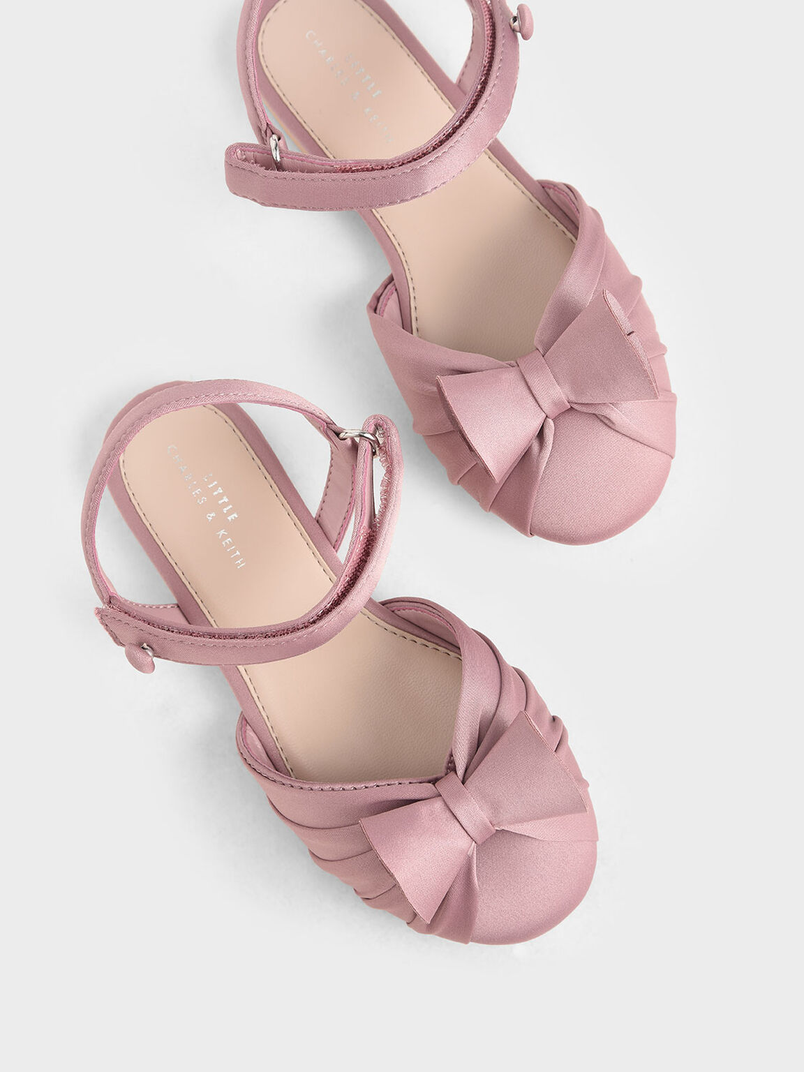 兒童蝴蝶結涼鞋, 粉紅色, hi-res