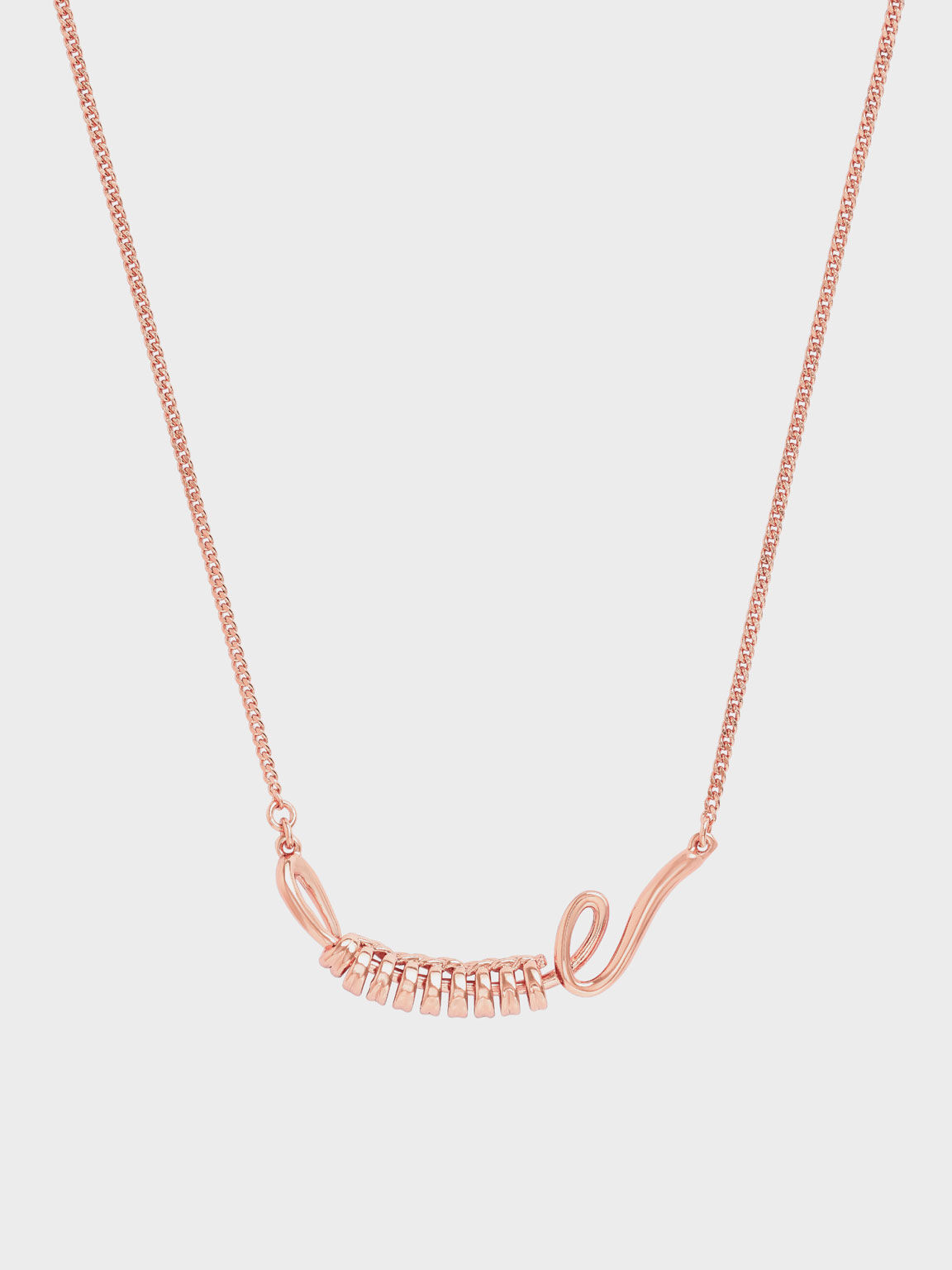 Twist Princess Necklace, Rose Gold, hi-res
