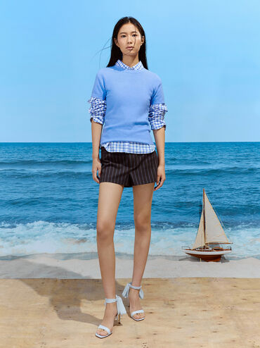 Eliana 蝴蝶結綁帶細跟鞋, 混色, hi-res