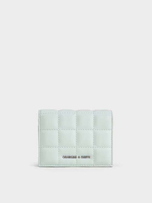 Quilted Mini Wallet, Sage Green, hi-res