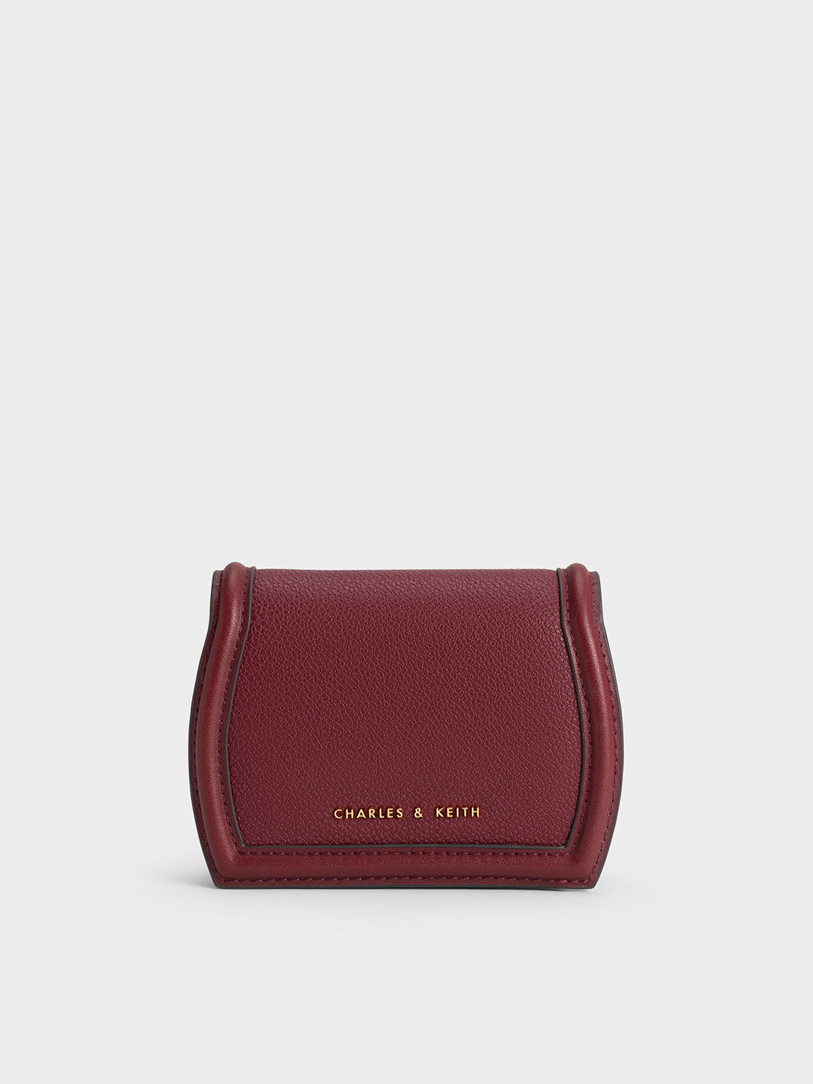 Leona Curved Wallet, Burgundy, hi-res