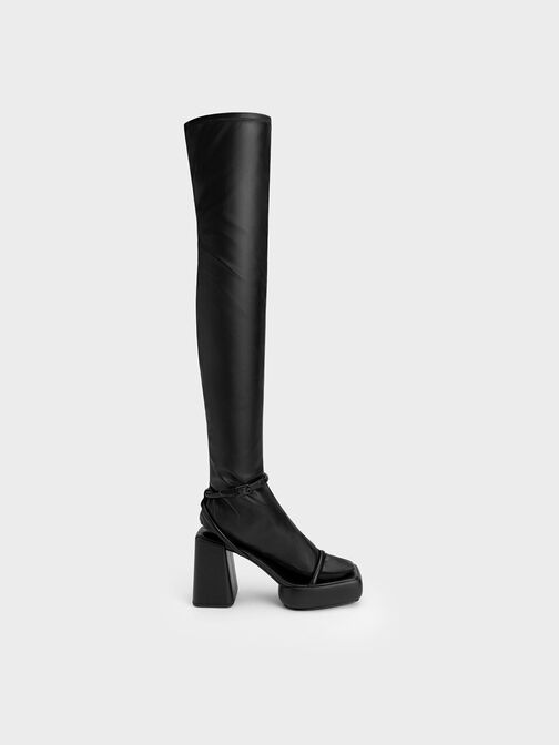 Botas a la rodilla Lucile, Negro, hi-res