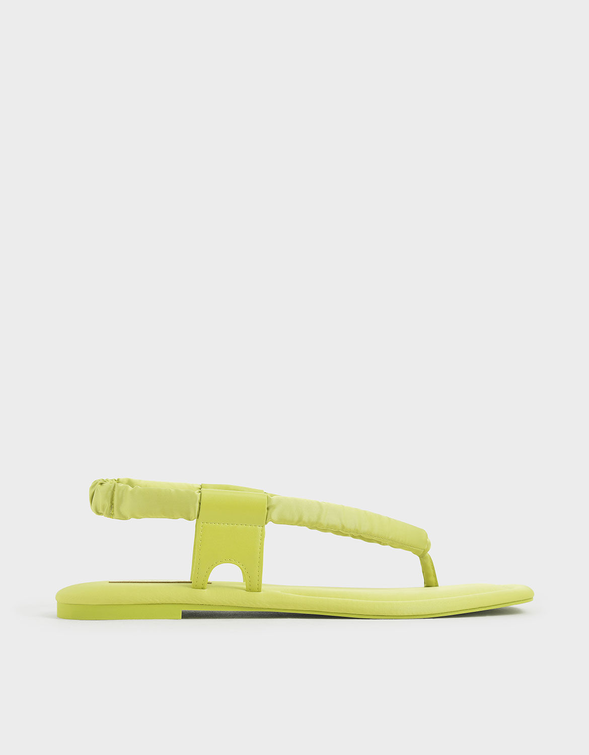 green thong sandals
