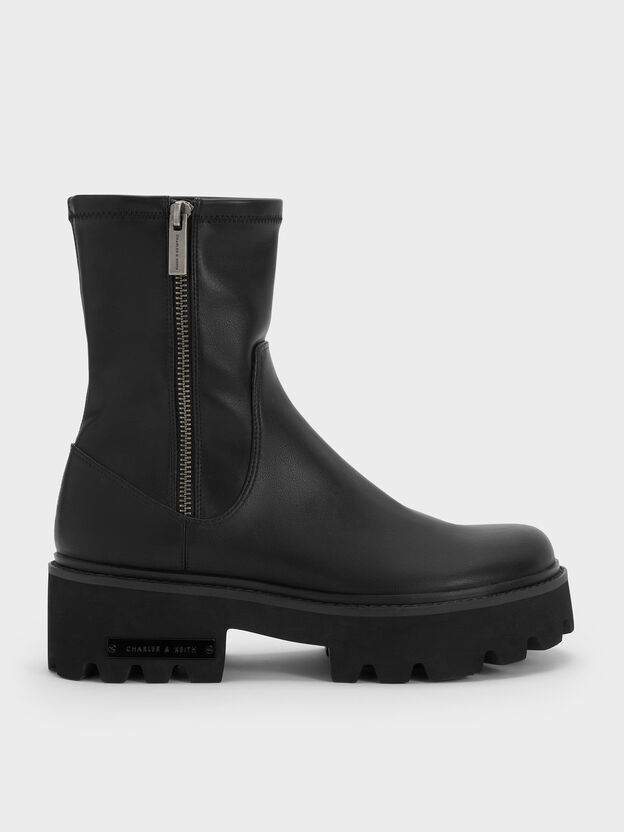 Imogen Chunky Ankle Boots, Black, hi-res