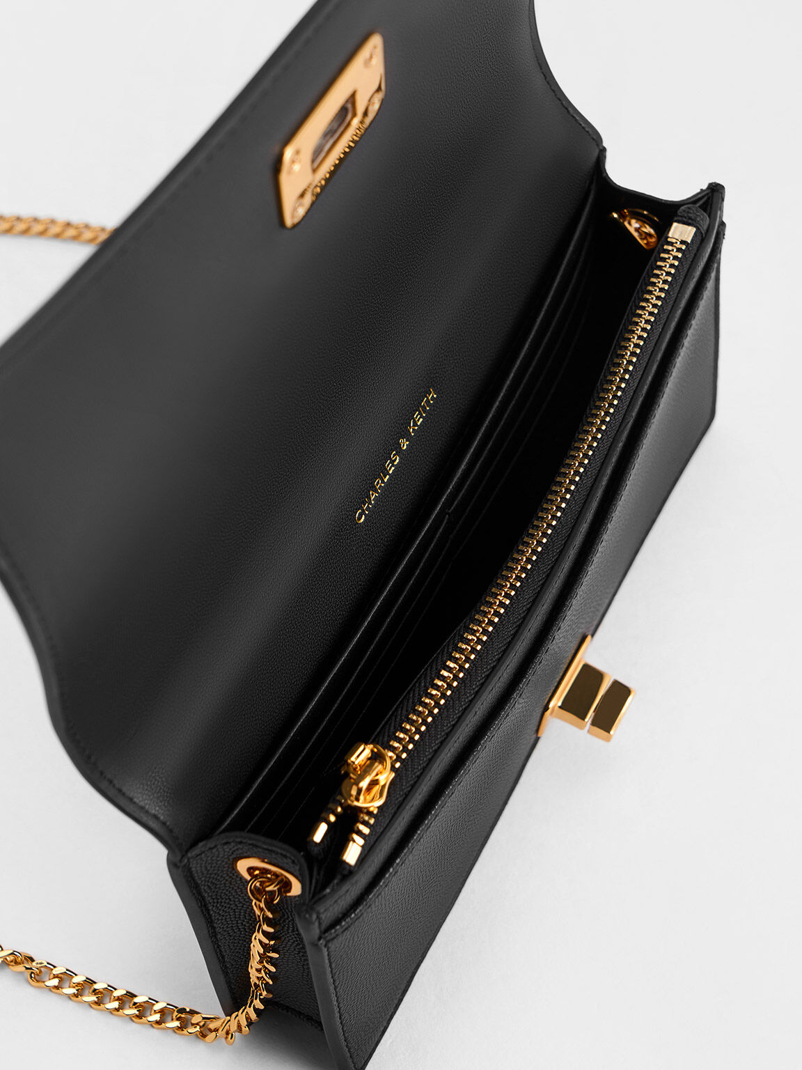 Micaela Quilted Long Wallet Black