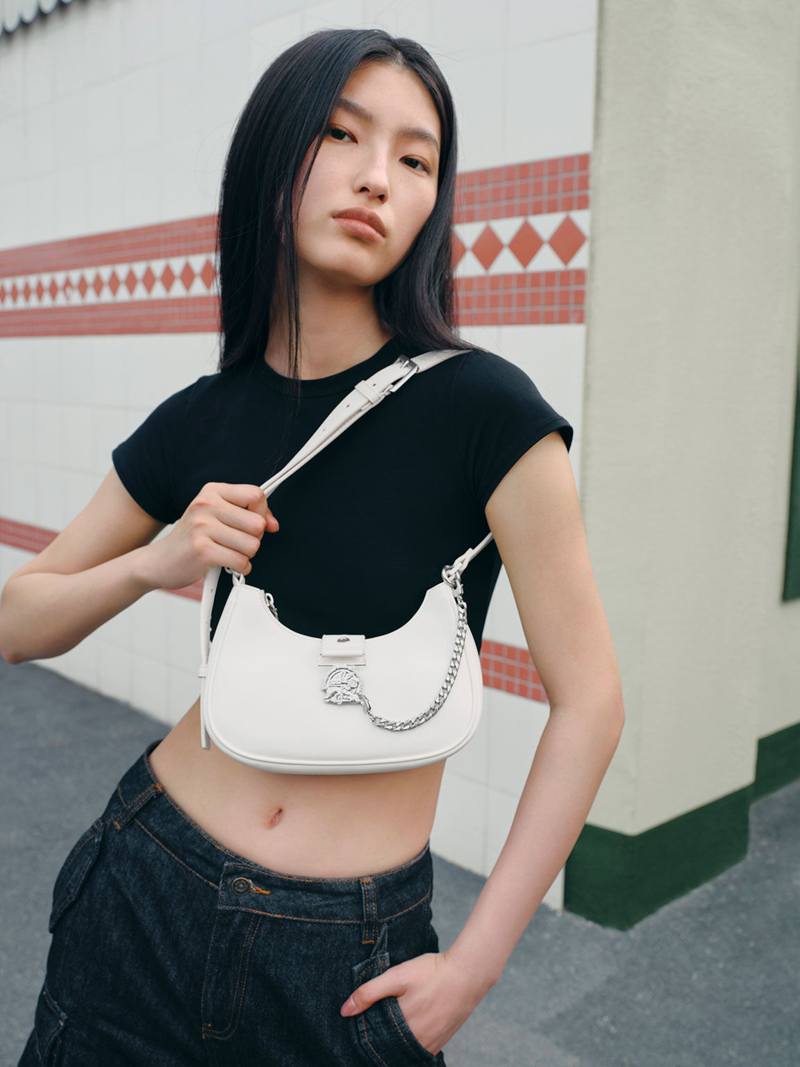 Judy Hopps Belted Bag, Cream, hi-res