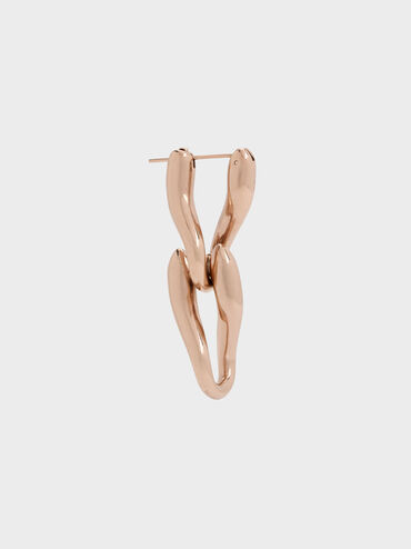 Kris Chain-Link Drop Earrings, Rose Gold, hi-res