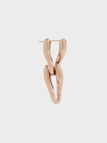 Kris Chain-Link Drop Earrings, Rose Gold, hi-res