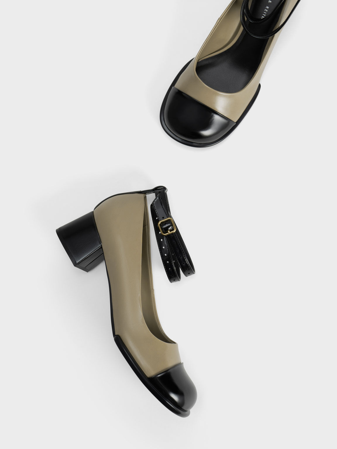 Gold shop block pumps