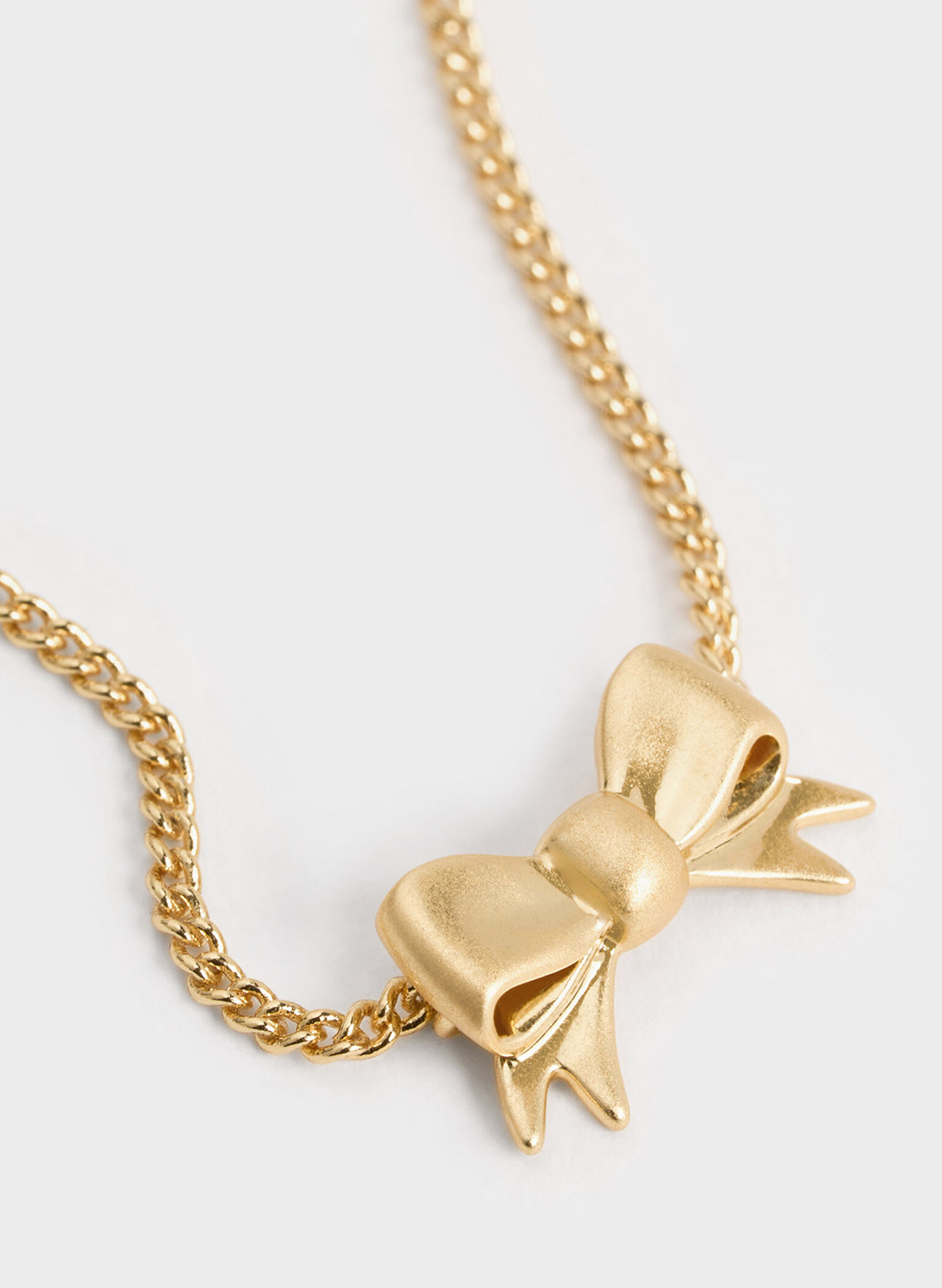 Paige Ribbon Bracelet, Brush Gold, hi-res