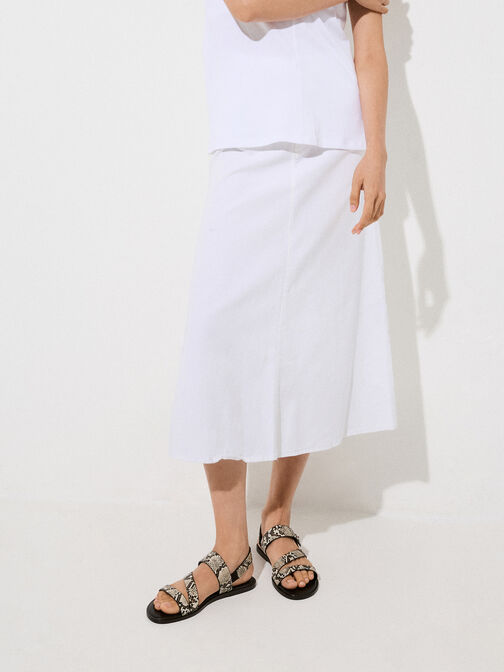 Yara Snake-Print Turn Lock Strappy Sandals, Animal Print Natural, hi-res