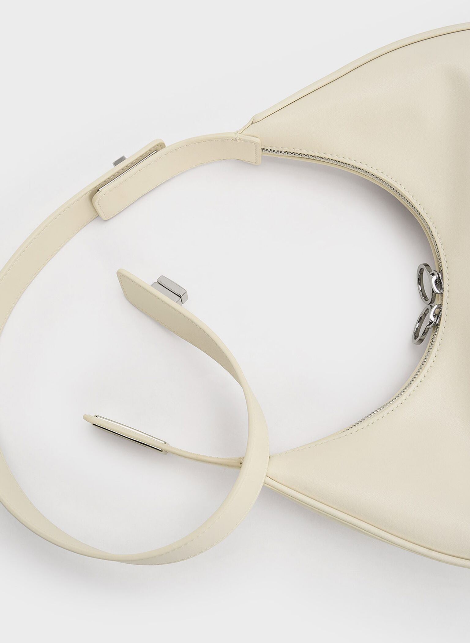 Crescent Hobo Bag, Chalk, hi-res