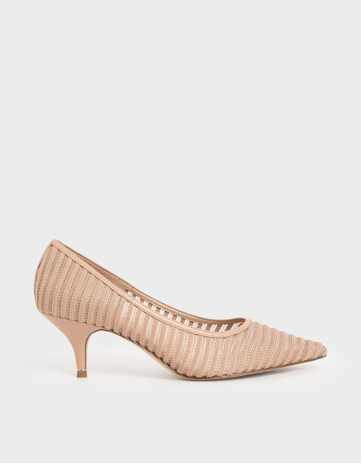 Mesh Pointed Toe Pumps
