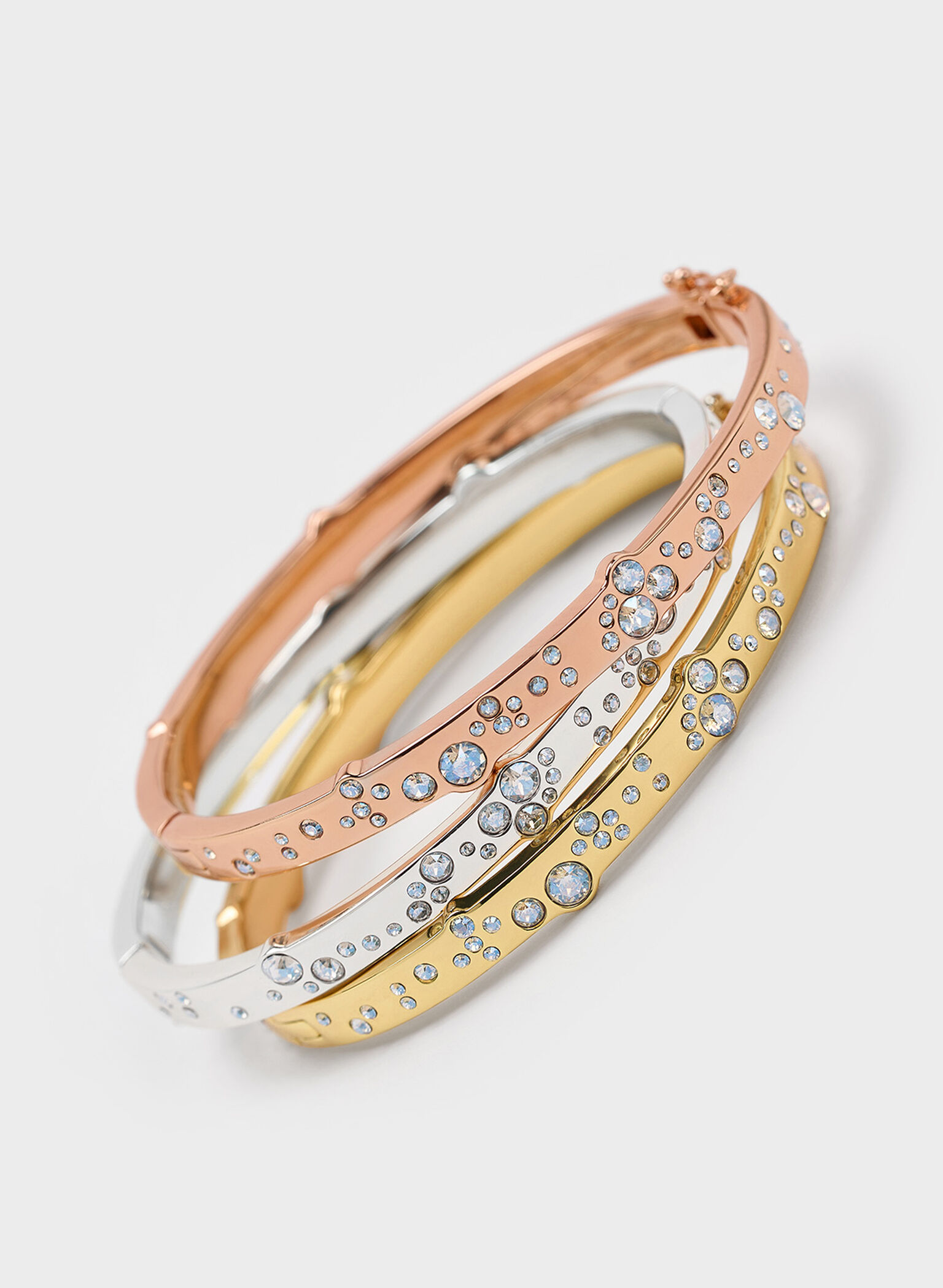 Reverie Crystal Bangle, Rose Gold, hi-res
