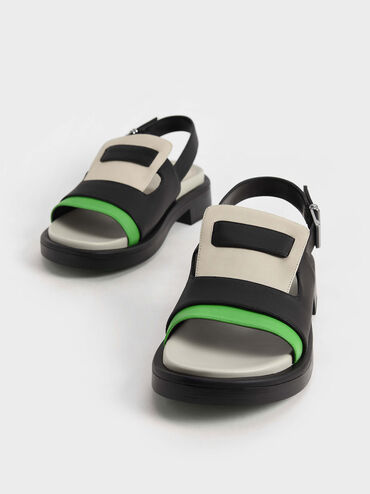 Blake Leather Slingback Heeled Sandals, Multi, hi-res
