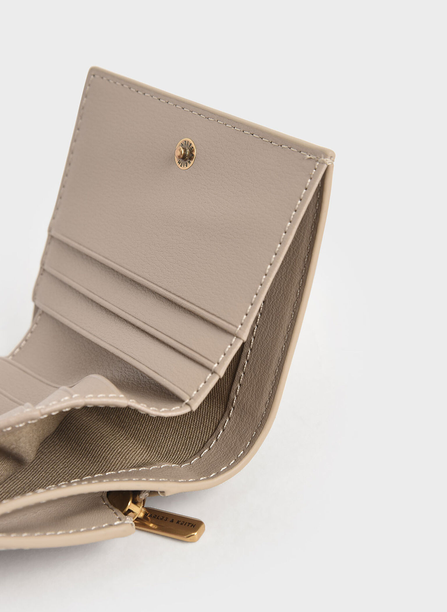 Daisy Bi-Fold Small Wallet, Sand, hi-res
