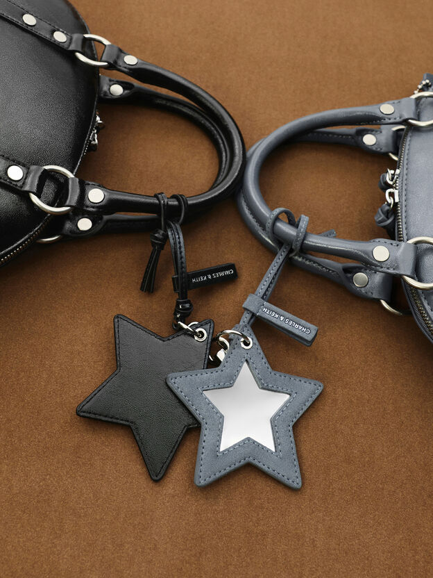 Noane Star Mirror Charm, Noir, hi-res