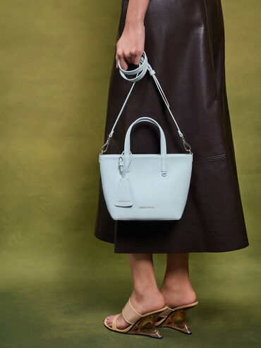 Mini Mala Tote Beryl, Azul Sal Marinho, hi-res