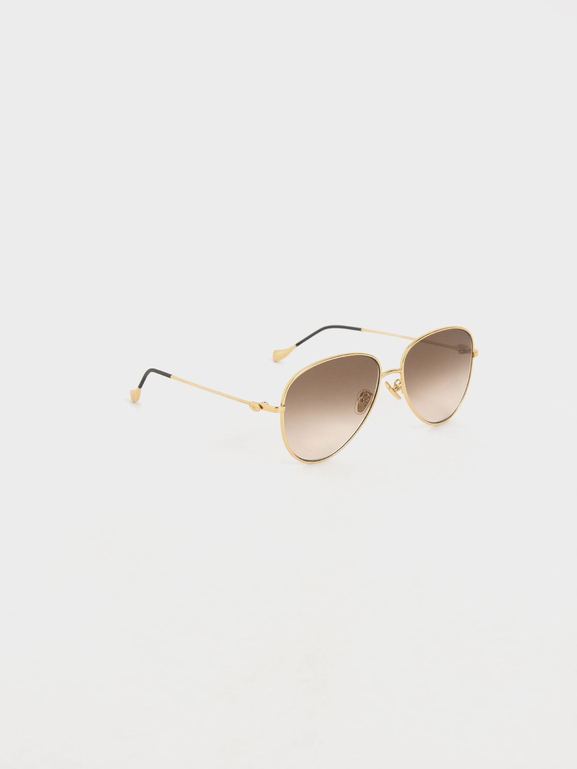 Aviator Sunglasses, Gold, hi-res
