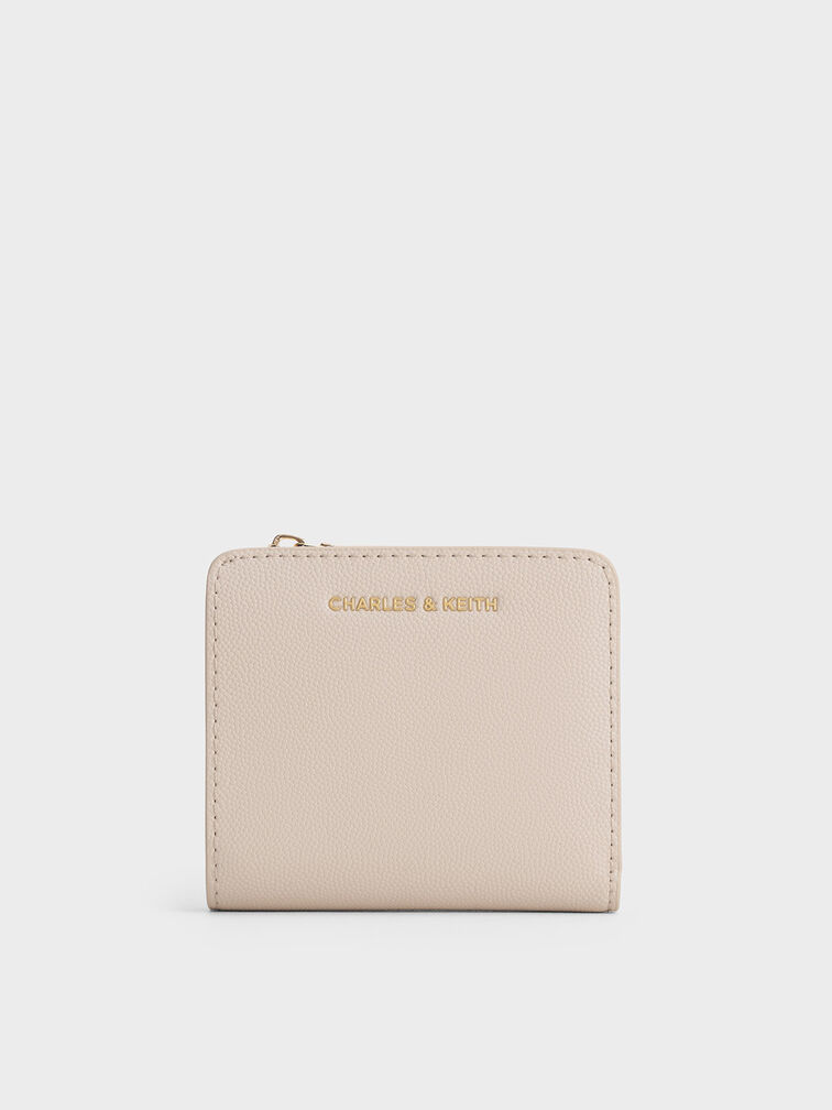 Top Zip Small Wallet, Oat, hi-res